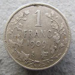 Belgium 1 franc 1909