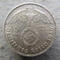 Germany 2 RM 1936 D