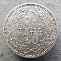 Lebanon 50 piastres 1952