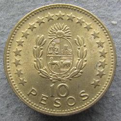 Uruguay 10 peso 1965