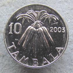 Malawi 10 tambala 2003