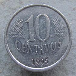 Brazílie 10 centavos 1995