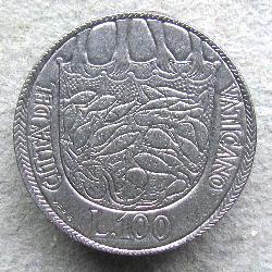 Vatikán 100 lir 1975