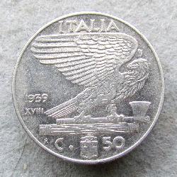 Itálie 50 centesimo 1939