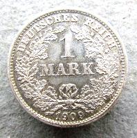 Deutschland 1 Mark 1909 D