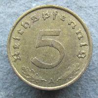 Germany 5 Rpf 1939 A