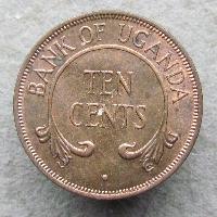 Uganda 10 cents 1966