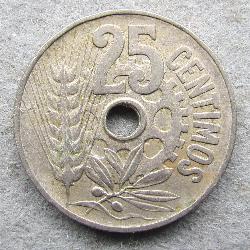 Spain 25 cts 1934