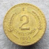 Chile 2 centesimo 1965