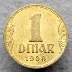 Yugoslavia 1 dinar 1938