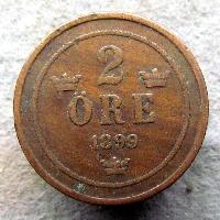 Sweden 2 ore 1899