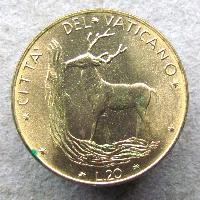 Vatican 20 lire 1973