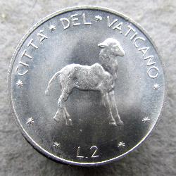 Vatikán 2 lire 1970