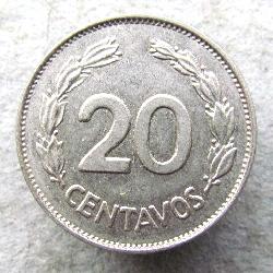 Ecuador 20 centavos 1966