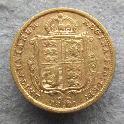 Great Britain 1/2 Sovereign 1891