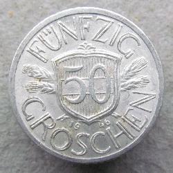 Rakousko 50 grošů 1946