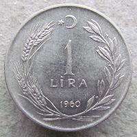 Turkey 1 lira 1960