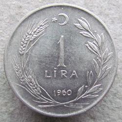 Turecko 1 lira 1960