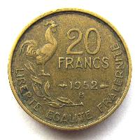 Francie 20 frank 1952 B