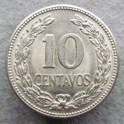 Salvador 10 centavo 1952