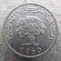 Tunisia 2 millimes 1960