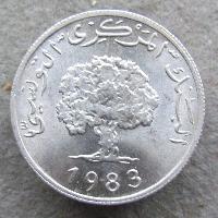 Tunisia 5 millim 1983