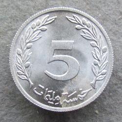 Tunisko 5 milim 1983