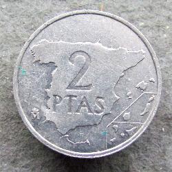 Spain 2 pesetas 1984