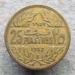 Libanon 25 piastrů 1952