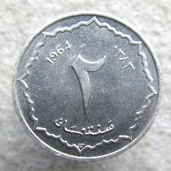 Alžírsko 2 centimy 1964