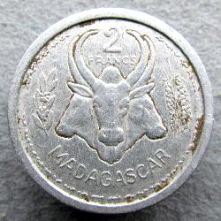 Madagaskar 2 Franken 1948