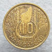 Madagaskar 10 franků 1953