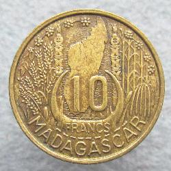 Madagascar 10 francs 1953