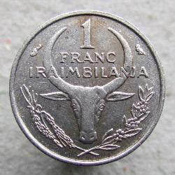 Мадагаскар 1 франк 1966