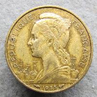 Madagascar 20 francs 1953