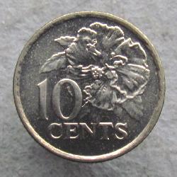 Trinidad a Tobago 10 centů 2001