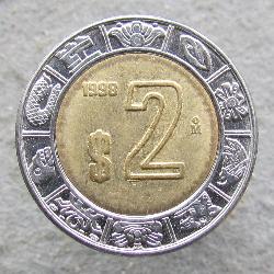 Мексика 2 песо 1998