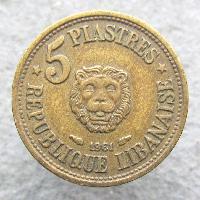 Lebanon 5 piastres 1961