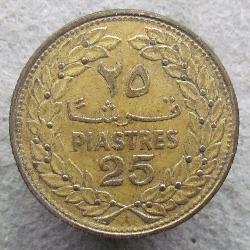 Libanon 25 piastrů 1970