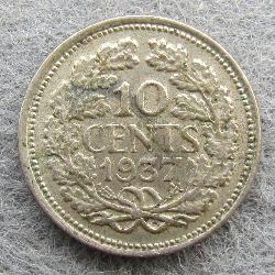 Niederlande 10 Cent 1937