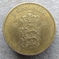 Denmark 2 crowns 1952