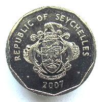 Seychelles 5 rupees 2007