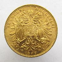 Austria Hungary 20 korun 1896