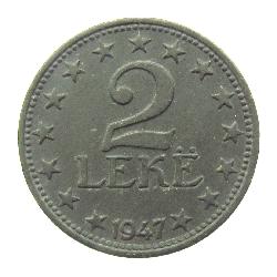 Албания 2 лекa 1947