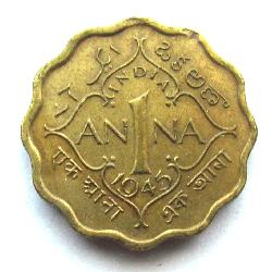 Indie 1 anna 1945