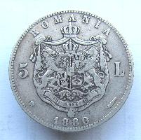 Румыния 5 леев 1880