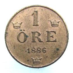 Schweden 1 ore 1886