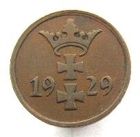 Danzig 1 pfennig 1929