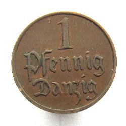 Danzig 1 pfennig 1929