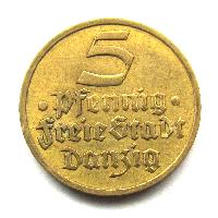 Danzig 5 pfening 1932
